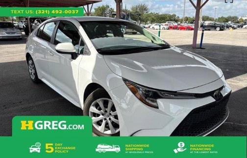 White 2022 Toyota Corolla LE