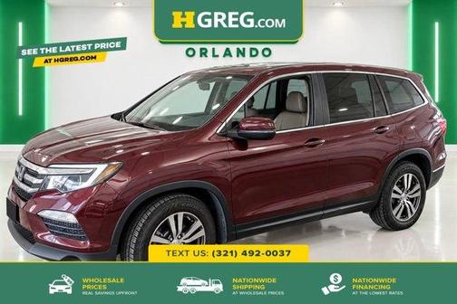 Burgundy 2017 Honda Pilot EX-L