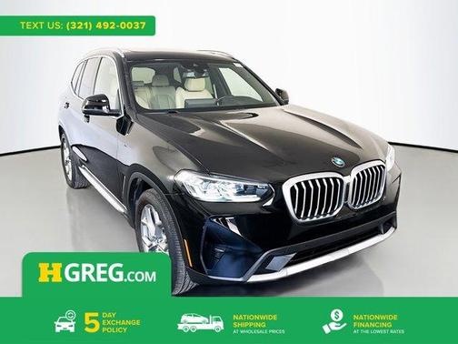 Jet Black 2022 BMW X3 sDrive30i