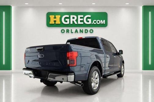 Blue 2018 Ford F-150 Lariat