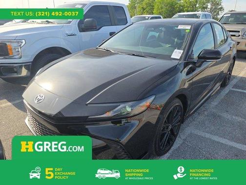 Midnight Black Metallic 2025 Toyota Camry SE