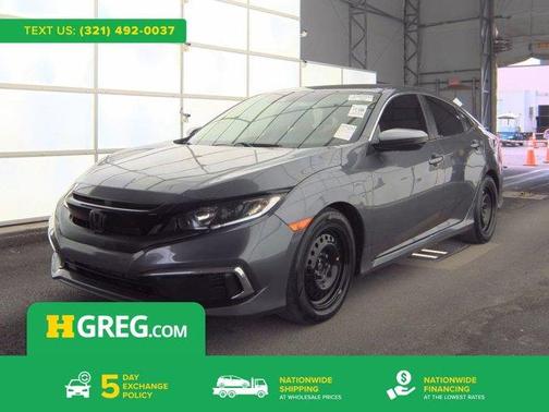 Modern Steel Metallic 2019 Honda Civic LX