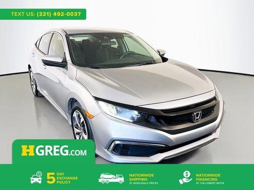 Modern Steel Metallic 2019 Honda Civic LX