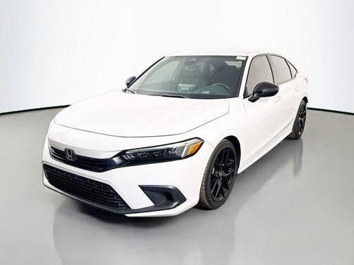 Platinum White Pearl 2024 Honda Civic Sport