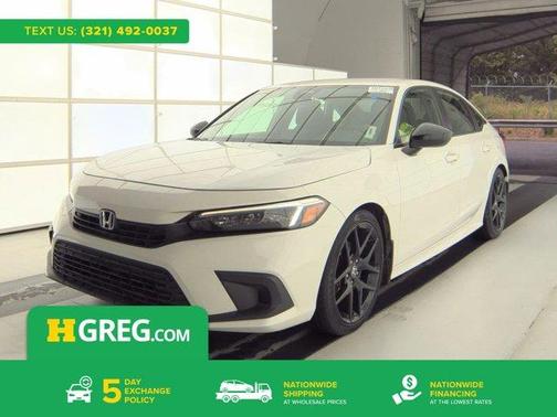 Platinum White Pearl 2023 Honda Civic Sport