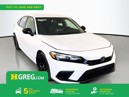 Platinum White Pearl 2023 Honda Civic Sport