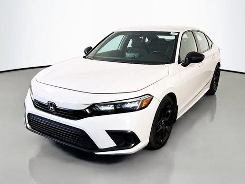 Platinum White Pearl 2023 Honda Civic Sport
