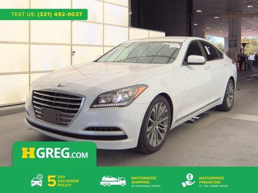 Casablanca White 2016 Hyundai Genesis 3.8