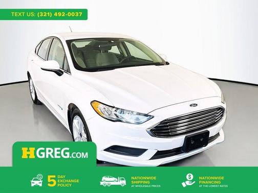 Oxford White 2018 Ford Fusion Hybrid S