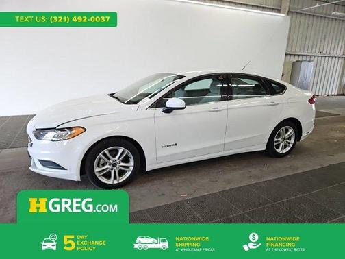 Oxford White 2018 Ford Fusion Hybrid S