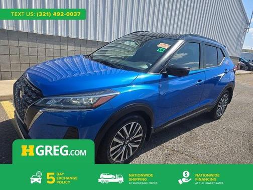 Blue 2021 Nissan Kicks SR