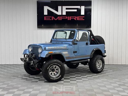 Blue 1984 Jeep CJ-7 Renegade Utility