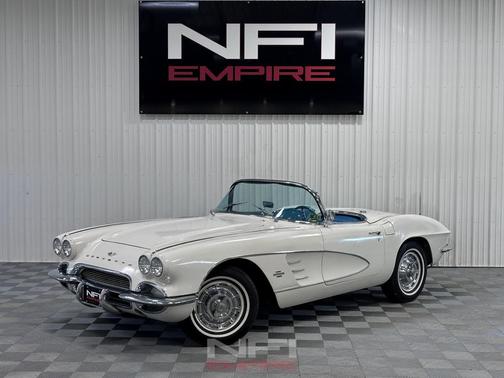 White 1961 Chevrolet Corvette Convertible