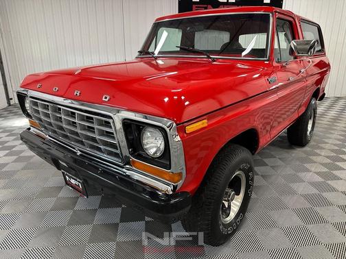 Red 1978 Ford Bronco Custom