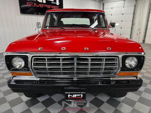 Red 1978 Ford Bronco Custom