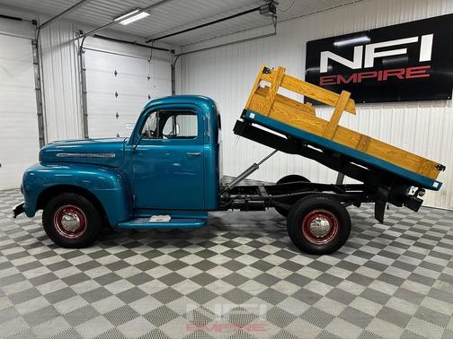 Blue 1951 Ford F2 Dump Truck