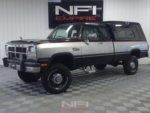Black 1993 Dodge W250 Long Bed
