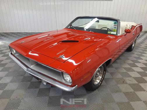 Red 1970 Plymouth Cuda Convertible