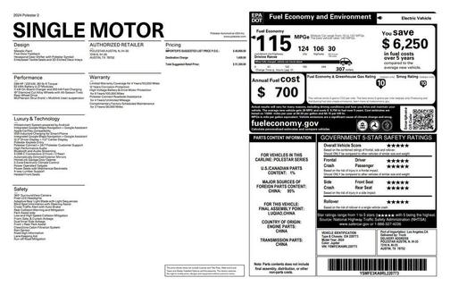 2024 Polestar 2 Long Range Single Motor