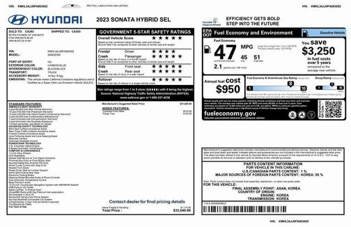 2023 Hyundai SONATA Hybrid SE
