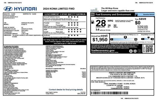 2024 Hyundai KONA Limited