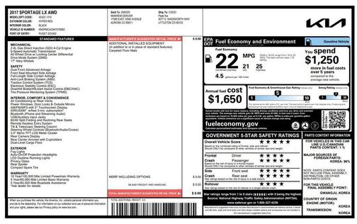2017 Kia Sportage LX