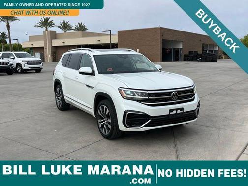 Opal White Pearl 2023 Volkswagen Atlas 3.6L SEL Premium
