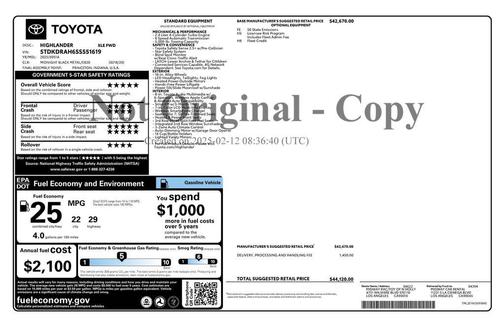 2025 Toyota Highlander XLE
