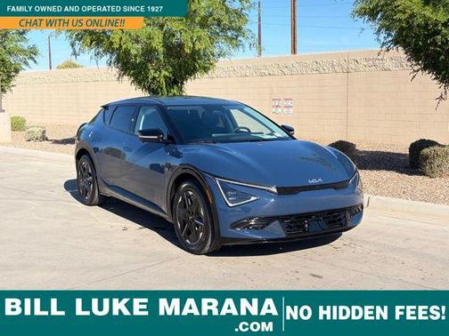 Midnight Lake Blue 2025 Kia EV6 Wind AWD
