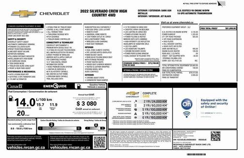 2022 Chevrolet Silverado 1500 High Country