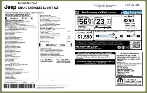 2022 Jeep Grand Cherokee 4xe Summit