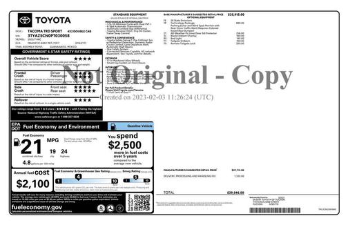 2023 Toyota Tacoma TRD Sport