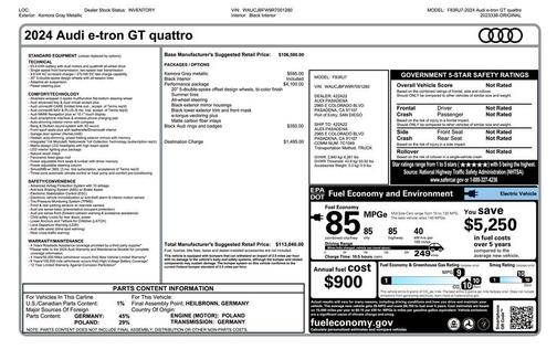 2024 Audi e-tron GT Premium Plus quattro