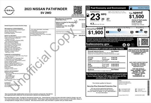 2023 Nissan Pathfinder SV FWD