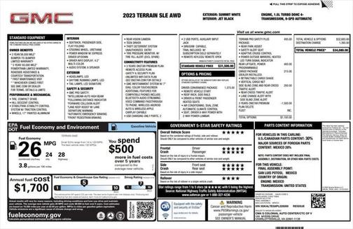 2023 GMC Terrain SLE