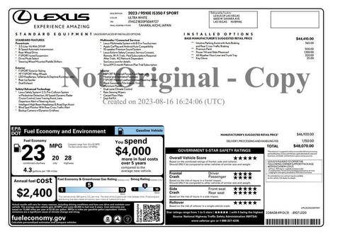 2023 Lexus IS 350 Base