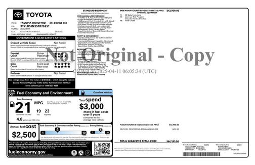 2025 Toyota Tacoma TRD Off-Road