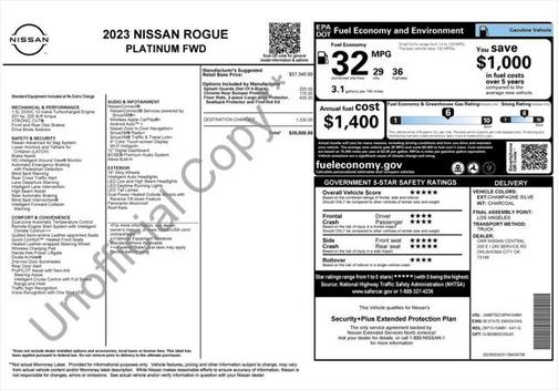 2023 Nissan Rogue Platinum