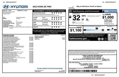 2022 Hyundai KONA SE