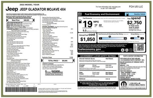 2022 Jeep Gladiator Mojave 4x4