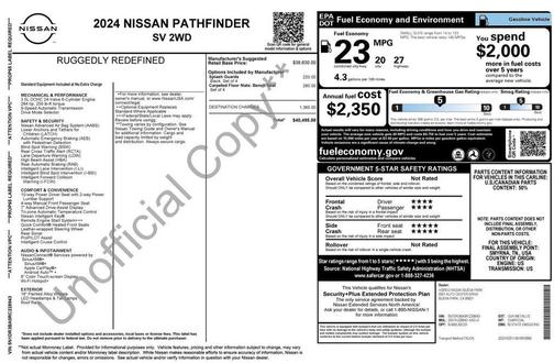2024 Nissan Pathfinder SV FWD
