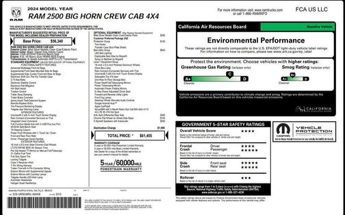 2024 RAM 2500 Big Horn Crew Cab 4x4 6'4' Box