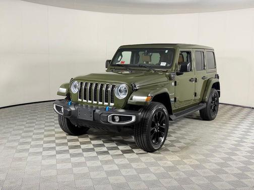 Sarge Green Clearcoat 2023 Jeep Wrangler 4xe Sahara