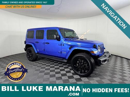 Hydro Blue Pearlcoat 2021 Jeep Wrangler Unlimited 4xe Sahara