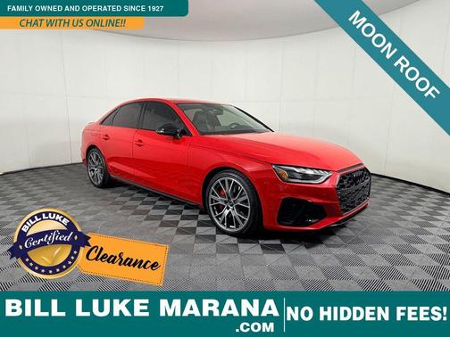 Progressive Red Metallic 2024 Audi S4 Premium Plus TFSI quattro Tiptronic