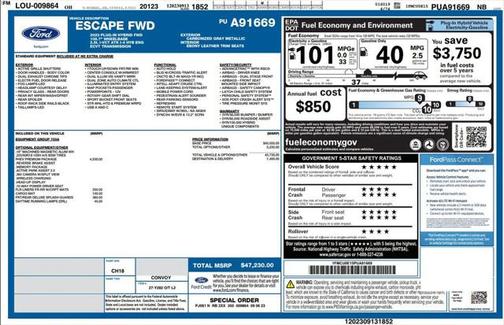 2023 Ford Escape PHEV SE
