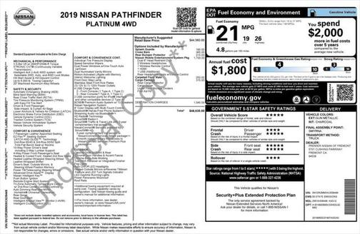 2019 Nissan Pathfinder Platinum