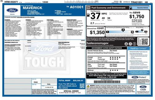 Oxford White 2026 Ford Maverick XLT