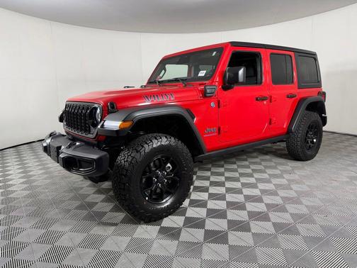 Firecracker Red Clearcoat 2025 Jeep Wrangler 4xe Willys
