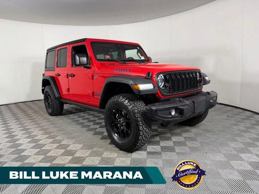 Firecracker Red Clearcoat 2025 Jeep Wrangler 4xe Willys